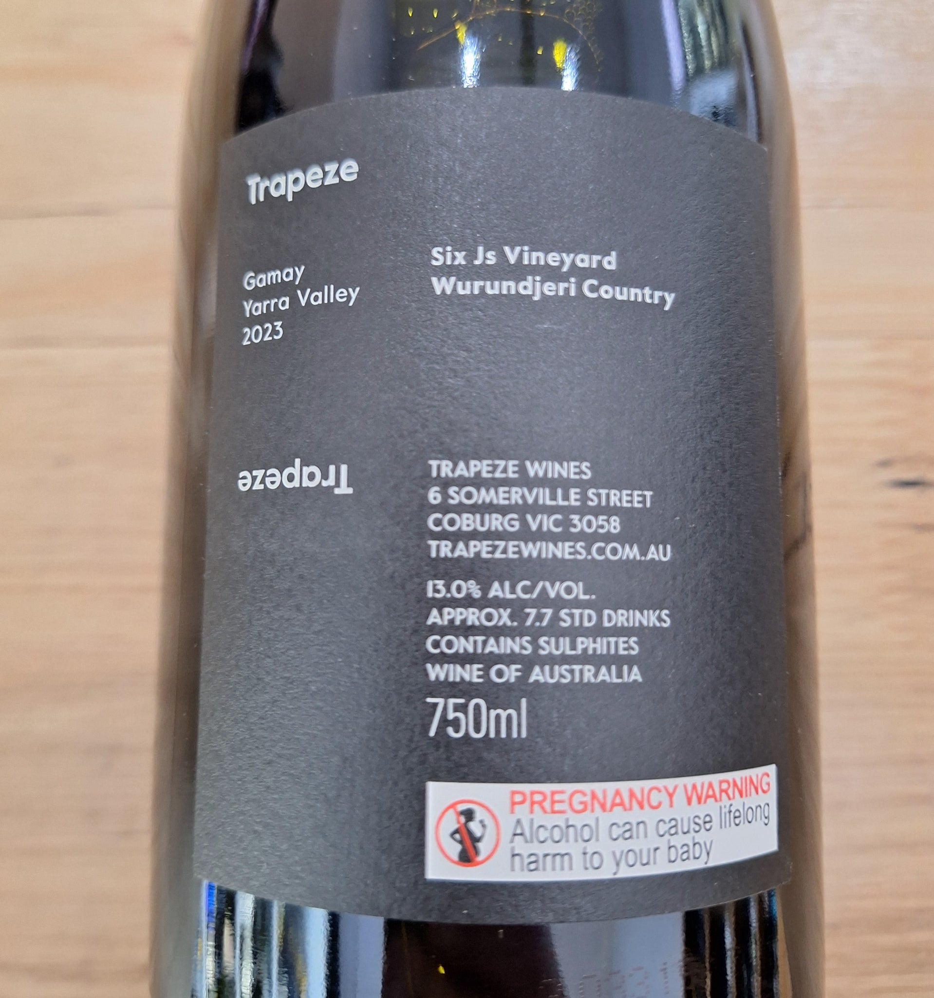2023 Trapeze Six Js Vineyard Gamay
