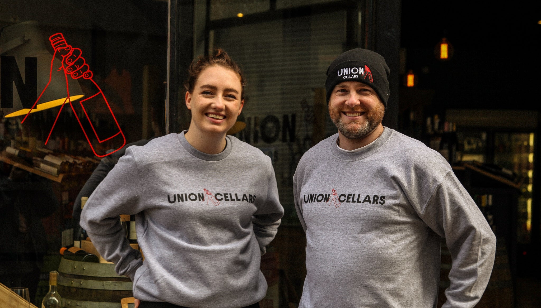 Union Crew Neck Jumper Grey Union Cellars